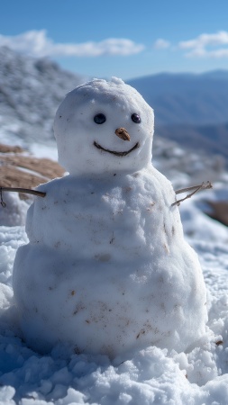 snow sculpture wallpaper, snowy mountain, winter festivals, background for mobile wallpaper (vertical)