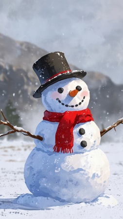 snow sculpture wallpaper, snowy mountain, winter festival, background for mobile wallpaper (vertical)