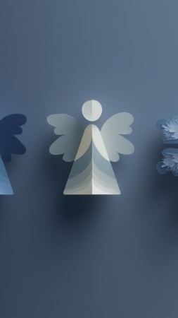 snow flake wallpaper, seasonal wallpaper, decorative design, background for mobile wallpaper (vertical)