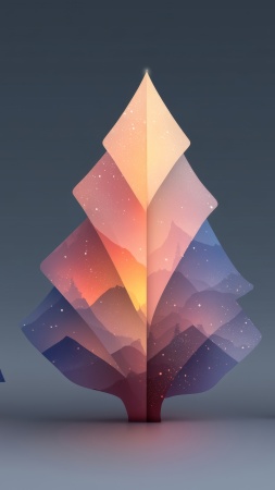 holiday tree wallpaper, elegant decorations, christmas tree design, background for mobile wallpaper (vertical)