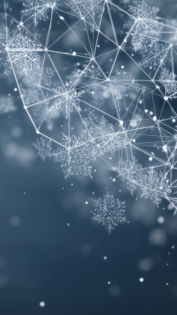 winter aesthetic wallpaper, minimalist decor, cool tones, background for mobile wallpaper (vertical)