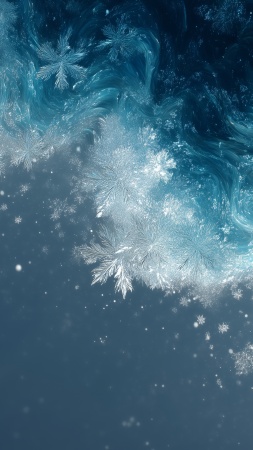 snowflakes wallpaper wallpaper, snow scenery, serene wallpaper, background for mobile wallpaper (vertical)