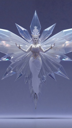 snow aesthetic wallpaper, chill vibes, winter fantasy, background for mobile wallpaper (vertical)