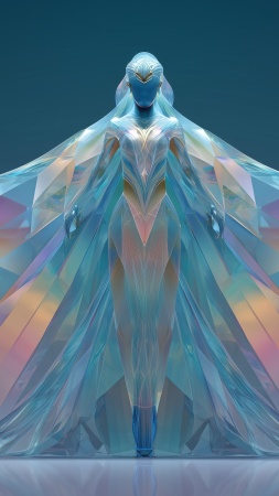 crystal ice wallpaper, frozen magic, snow queen, background for mobile wallpaper (vertical)