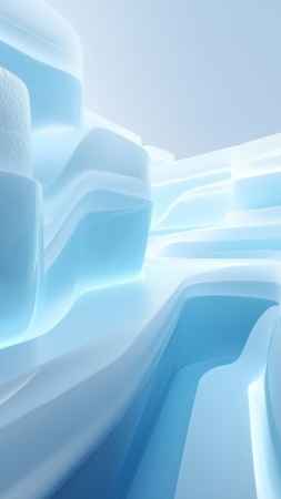 crystalline patterns wallpaper, blue hues, crystal frost, background for mobile wallpaper (vertical)