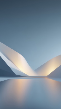 modern abstract wallpaper, minimalist ice, abstract winter art, background for mobile wallpaper (vertical)