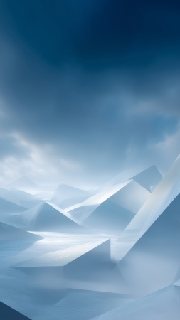 icy geometry wallpaper, minimal ice, minimalism in nature, background for mobile wallpaper (vertical)