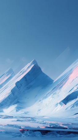 snowy mountains wallpaper, serene mountain scene, breathtaking vistas, background for mobile wallpaper (vertical)