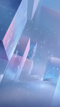 abstract crystals wallpaper, spectrum art, reflective surfaces, background for mobile wallpaper (vertical)