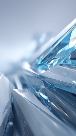 crystalline abstract wallpaper, faceted, rainbow spectrum, background for mobile wallpaper (vertical)