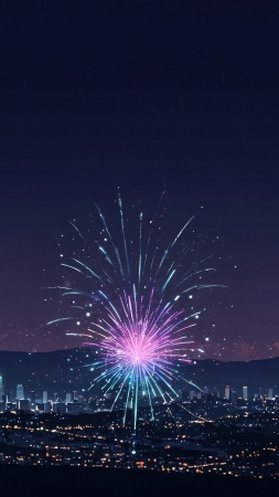 new years day wallpaper, midnight countdown, party decorations, background for mobile wallpaper (vertical)