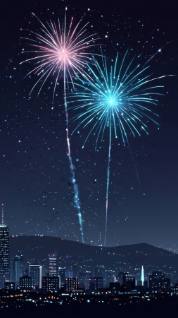 new years day wallpaper, midnight countdown, new years eve celebration, background for mobile wallpaper (vertical)