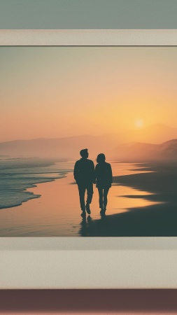 soft lighting wallpaper, intimate moments, vintage romance, background for mobile wallpaper (vertical)