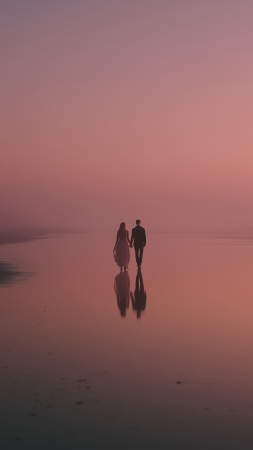 natures embrace wallpaper, couples retreat, intimate moments, background for mobile wallpaper (vertical)