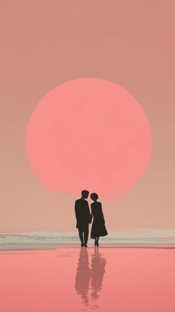 warm sun wallpaper, summer vibes, intimate moments, background for mobile wallpaper (vertical)