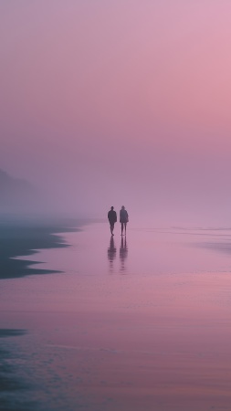 intimate moment wallpaper, romantic getaway, coastal vibes, background for mobile wallpaper (vertical)