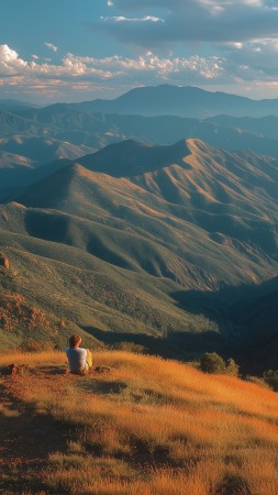 mindful wallpaper, vintage landscape, scenic vistas, background for mobile wallpaper (vertical)