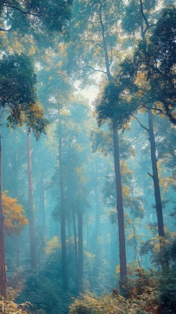 fantasy scenery wallpaper, ethereal color, sunbeams, background for mobile wallpaper (vertical)