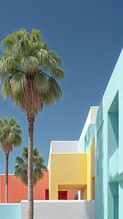 summer vibes wallpaper, warm sunshine, beachside escape, background for mobile wallpaper (vertical)