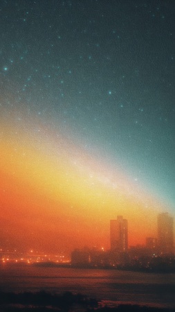 street art wallpaper, colorful backdrop, city glow, background for mobile wallpaper (vertical)