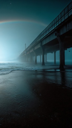 atmospheric lighting wallpaper, twilight scenery, dramatic skies, background for mobile wallpaper (vertical)