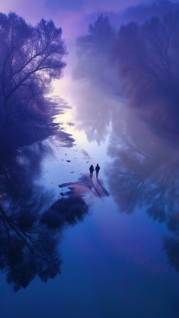 landscape view wallpaper, cloud cover, terrain, background for mobile wallpaper (vertical)