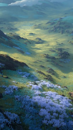 landscape view wallpaper, outdoor landscapes, earth tones, background for mobile wallpaper (vertical)