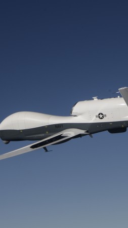 MQ-4C Triton, MQ-4C, drone, Surveillance UAV, USA Army, landing (vertical)