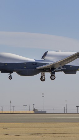 MQ-4C Triton, MQ-4C, drone, Surveillance UAV, USA Army, landing (vertical)