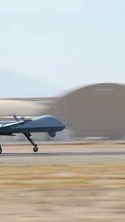 MQ-9 Reaper, MQ-9, drone, Combat, USA Army, landing (vertical)