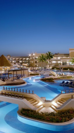 Grand Velas Riviera Maya, Best Hotels of 2017, tourism, travel, resort, vacation, palms, pool (vertical)