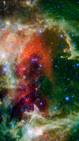 galaxy, space, nebula (vertical)
