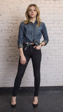 Chloe Moretz, actress, Most Popular Celebs in 2015, blonde, portrait (vertical)