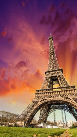Eiffel Tower, Paris, France, Tourism, Travel (vertical)