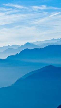 Himalayas, 5k, 4k wallpaper, Nepal, mountains, sky, clouds (vertical)