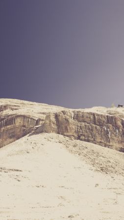 Piz Boè, 5k, 4k wallpaper, Dolomites, Italy, rocks, sky (vertical)