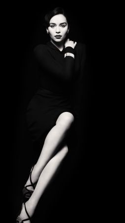 Emilia Clarke, Most Popular Celebs, actress, little black dress (vertical)
