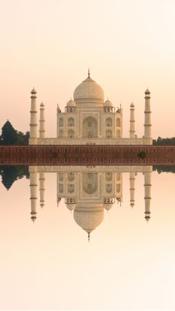 Taj Mahal, India, temple, castle, travel, tourism (vertical)