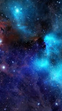 Nebula, space, stars, Andromeda (vertical)