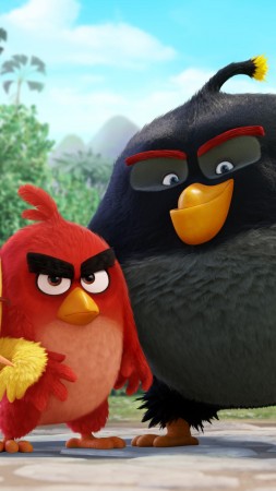 Angry Birds Movie, chuck, red, bomb, Best Animation Movies of 2016 (vertical)