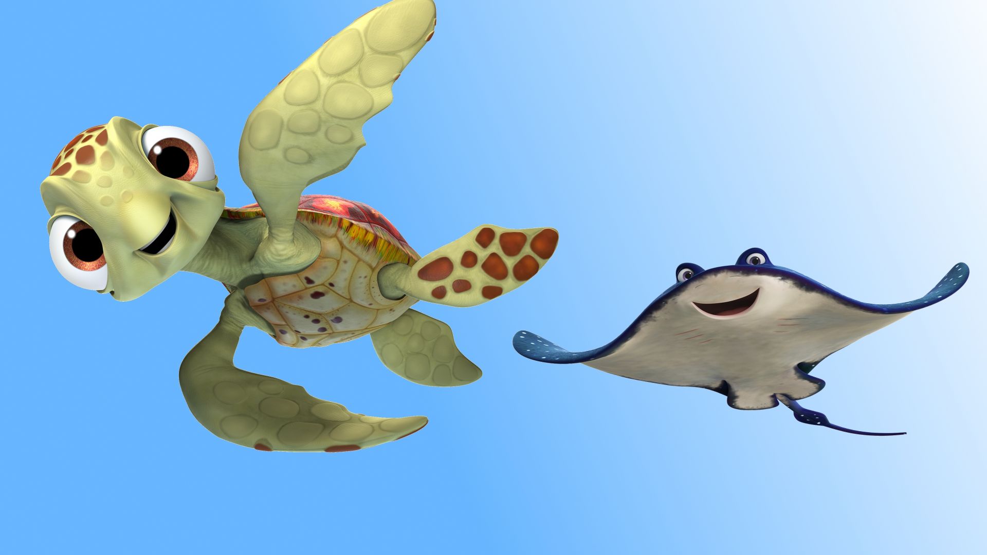 Finding Dory, ramp, turtle, Pixar, animation (horizontal)