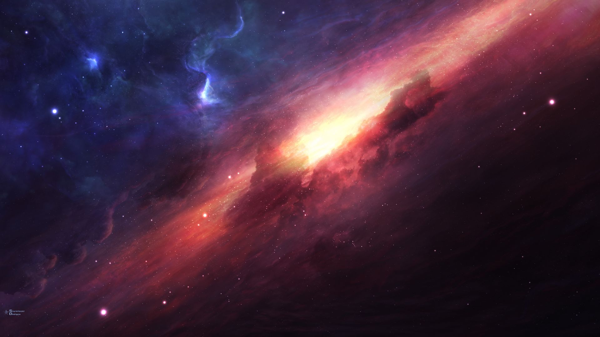art, space, galaxy, universe, stars (horizontal)
