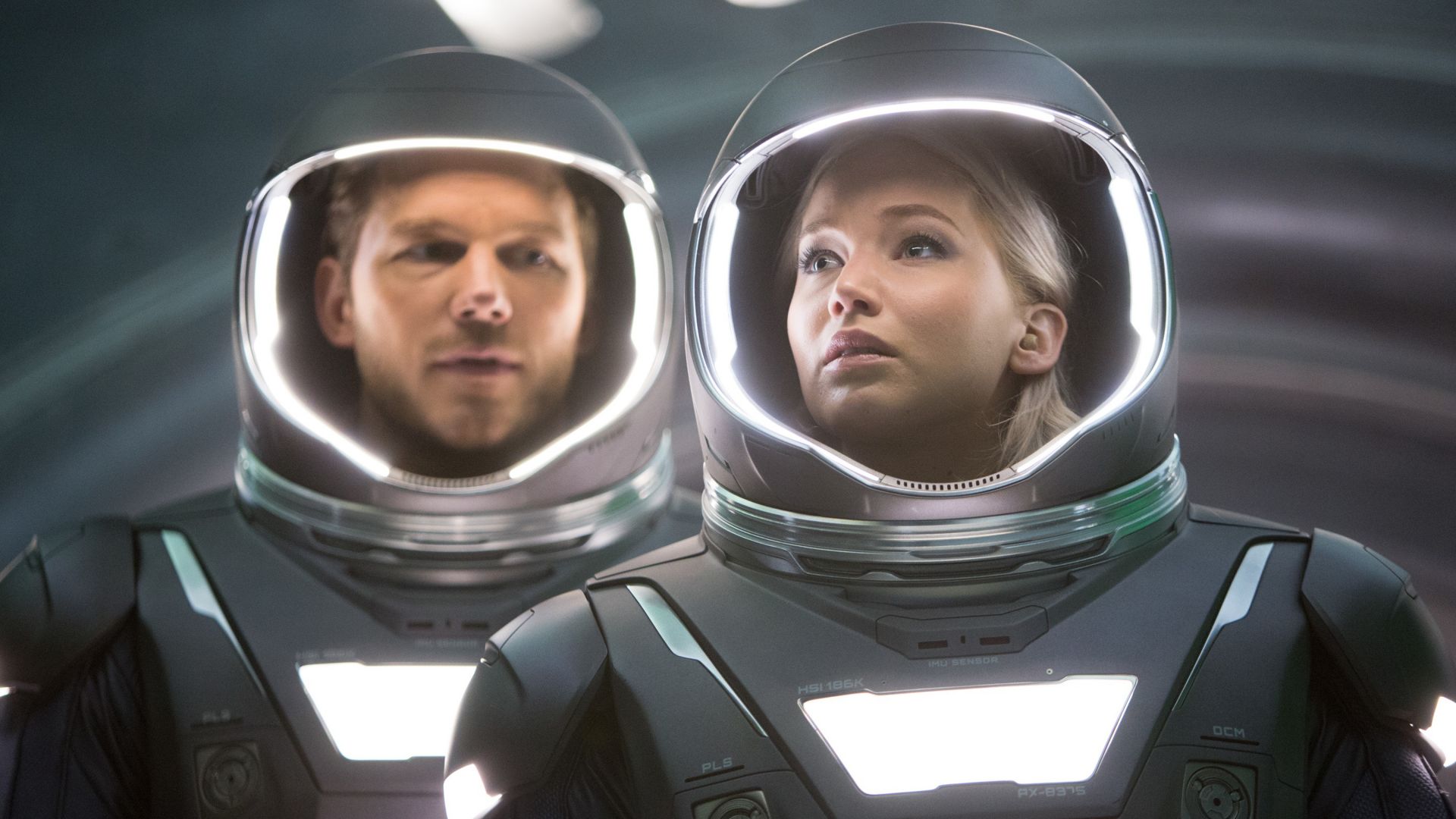 Passengers, Jennifer Lawrence, Chris Pratt (horizontal)