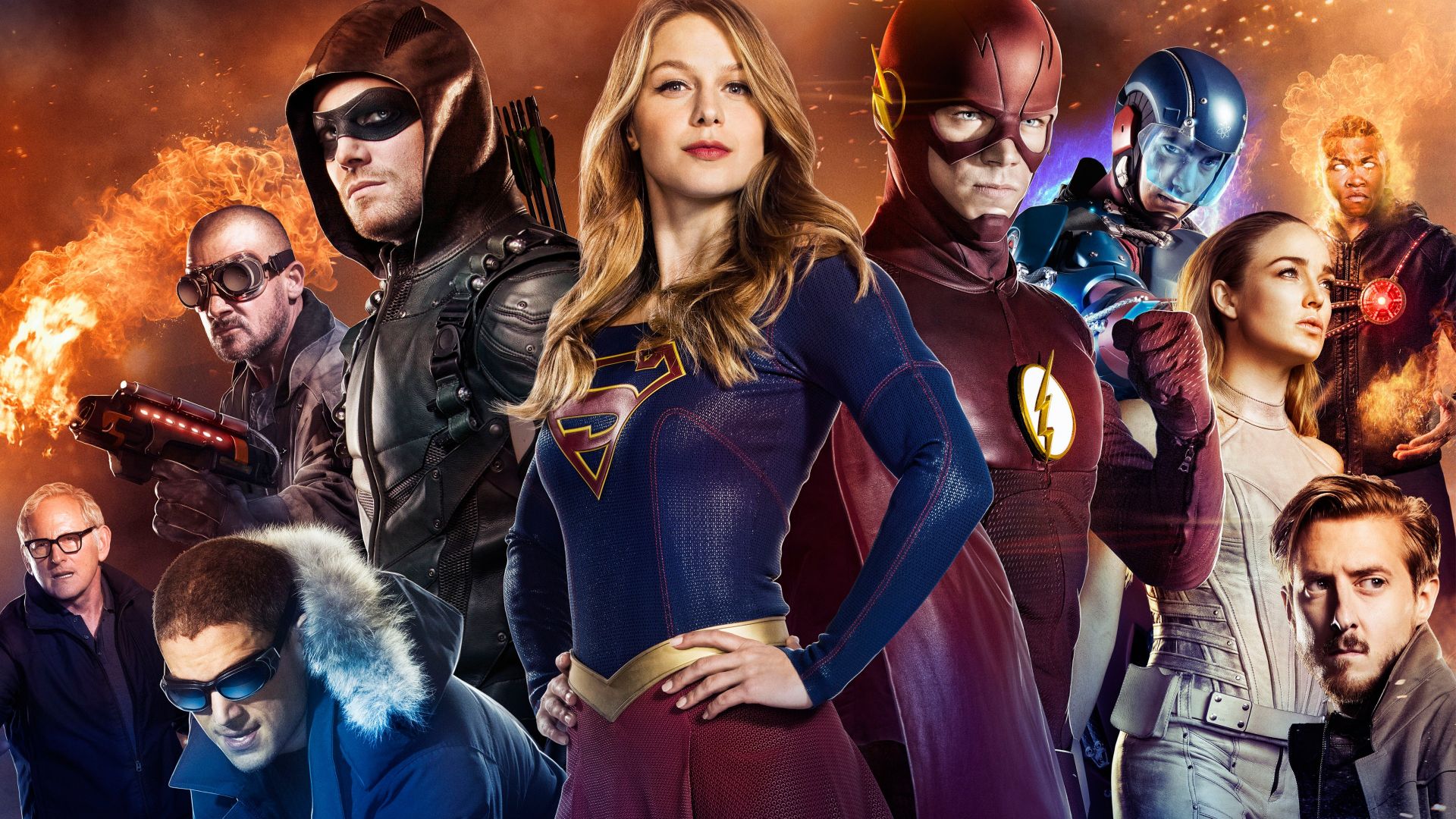 Arrow, Supergirl, Flash, Legends of tomorrow, TV Series (horizontal)