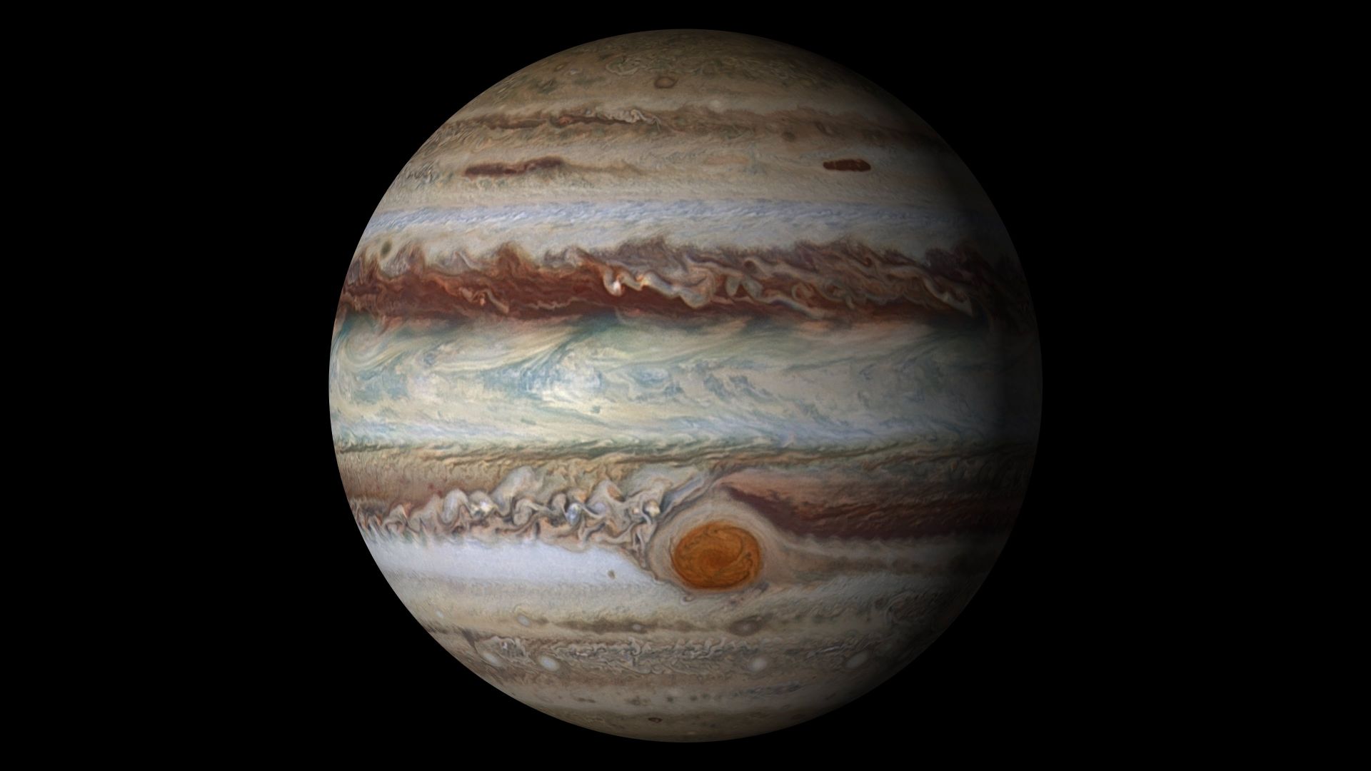 Jupiter, Juno, 4k, HD, NASA, space, photo, planet (horizontal)