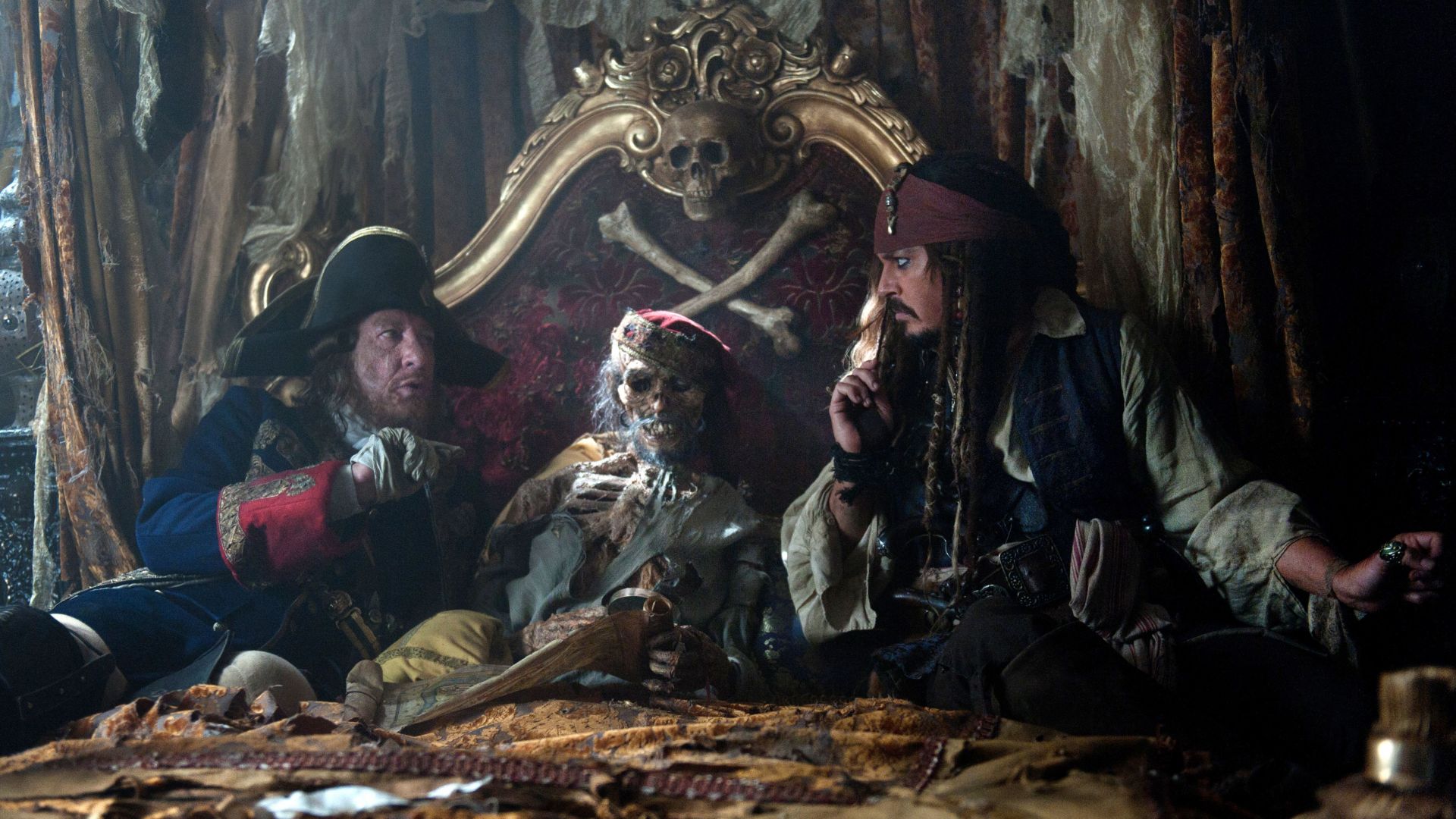 Pirates of the Caribbean: Dead Men Tell No Tales, 4k, 8k, Johnny Depp (horizontal)