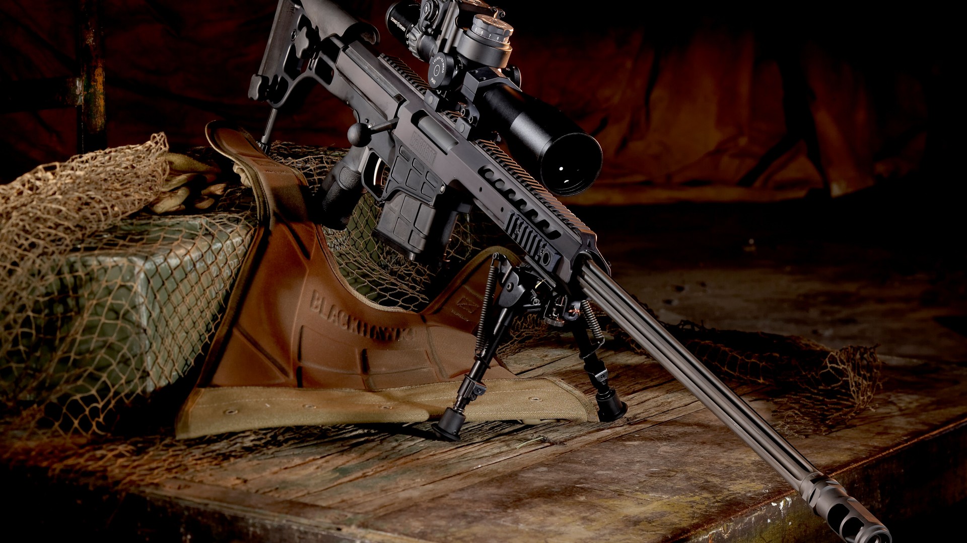Barrett, M98B, Model, 98B, Bravo, sniper rifle, weapon, scope (horizontal)