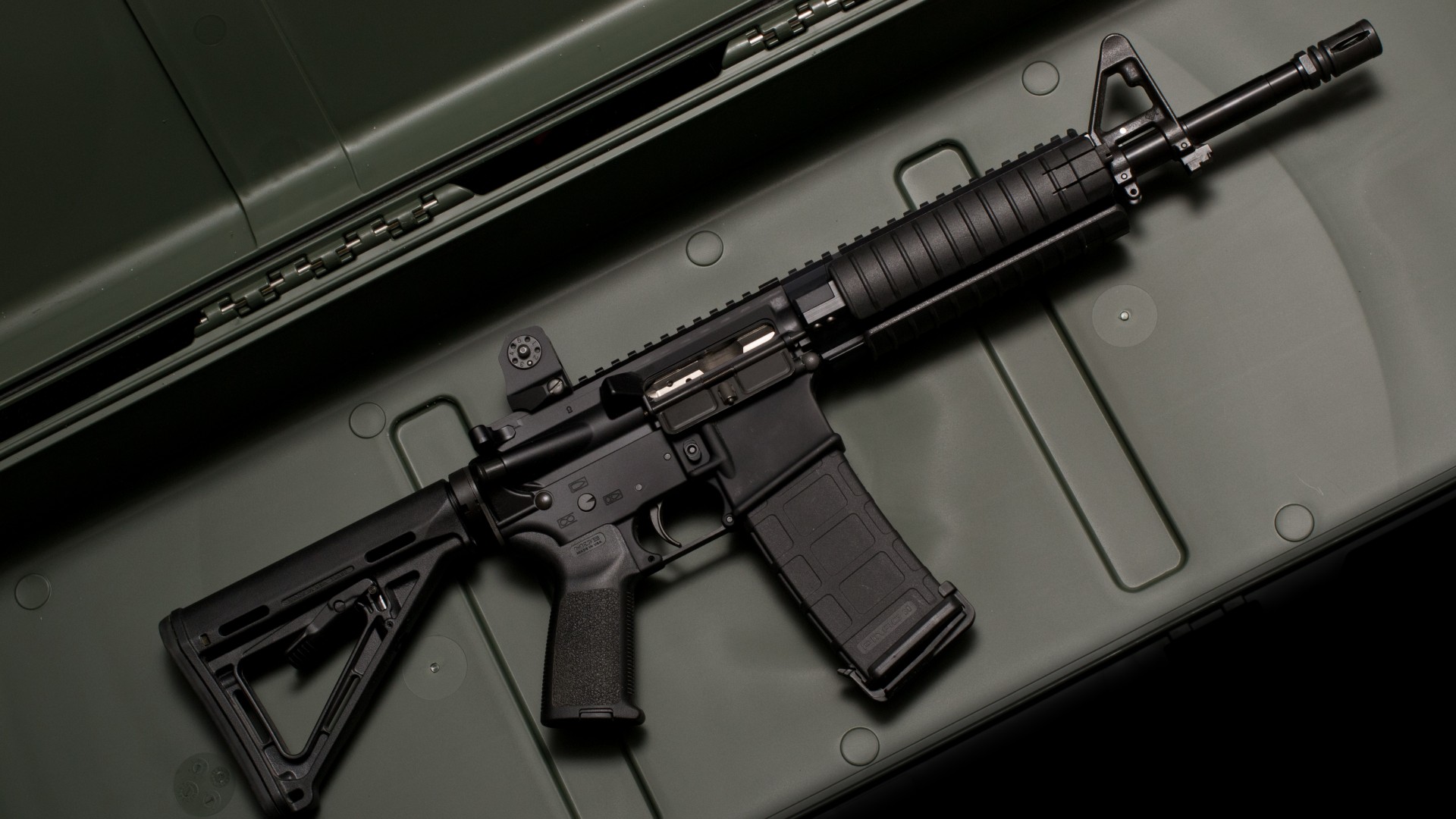 M6, LWRC, carbine, weapon, assault rifle, case (horizontal)