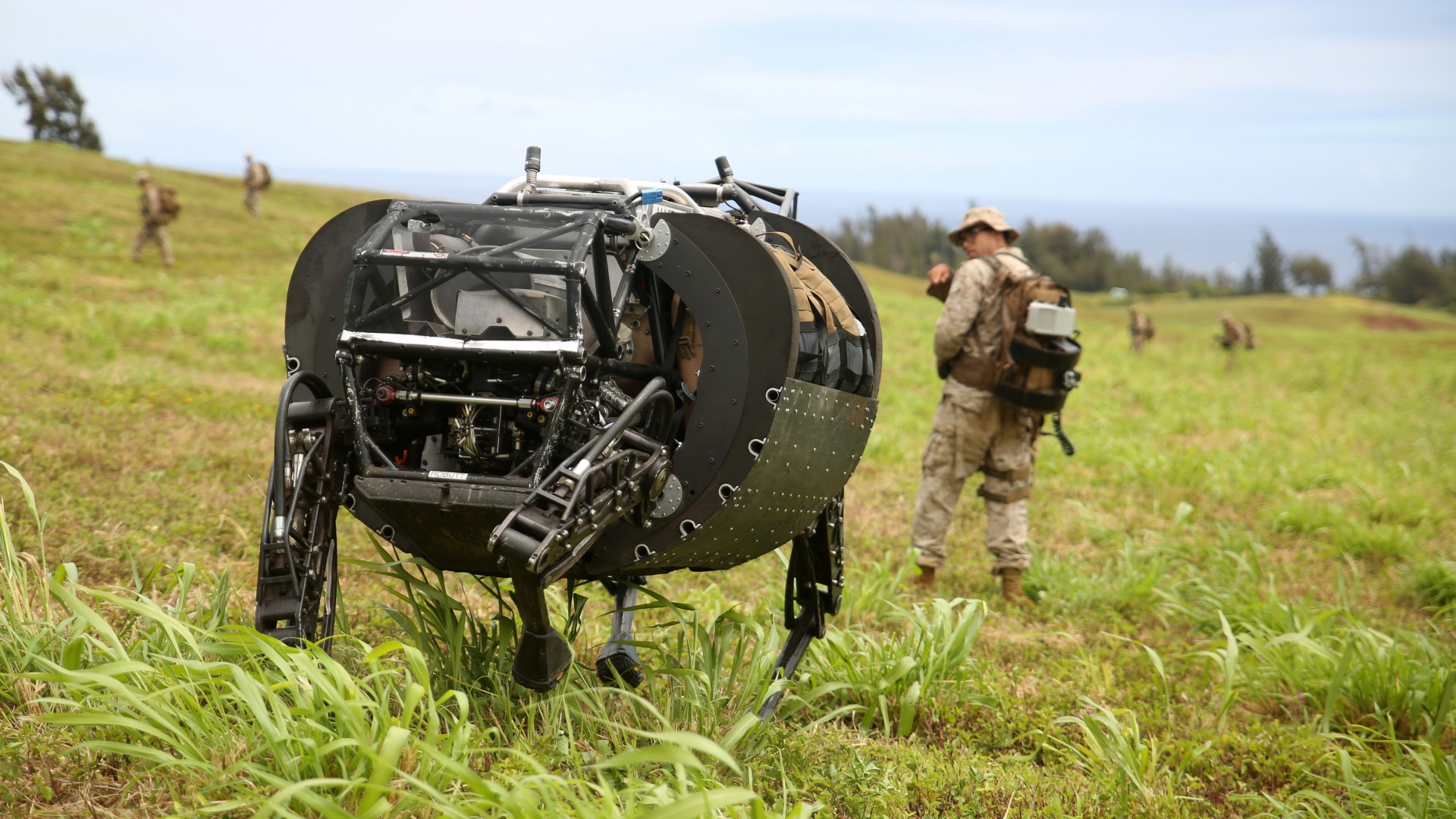 LS3 Cujo, robotic mule, army, robot, U.S. Marine, test, patrol (horizontal)