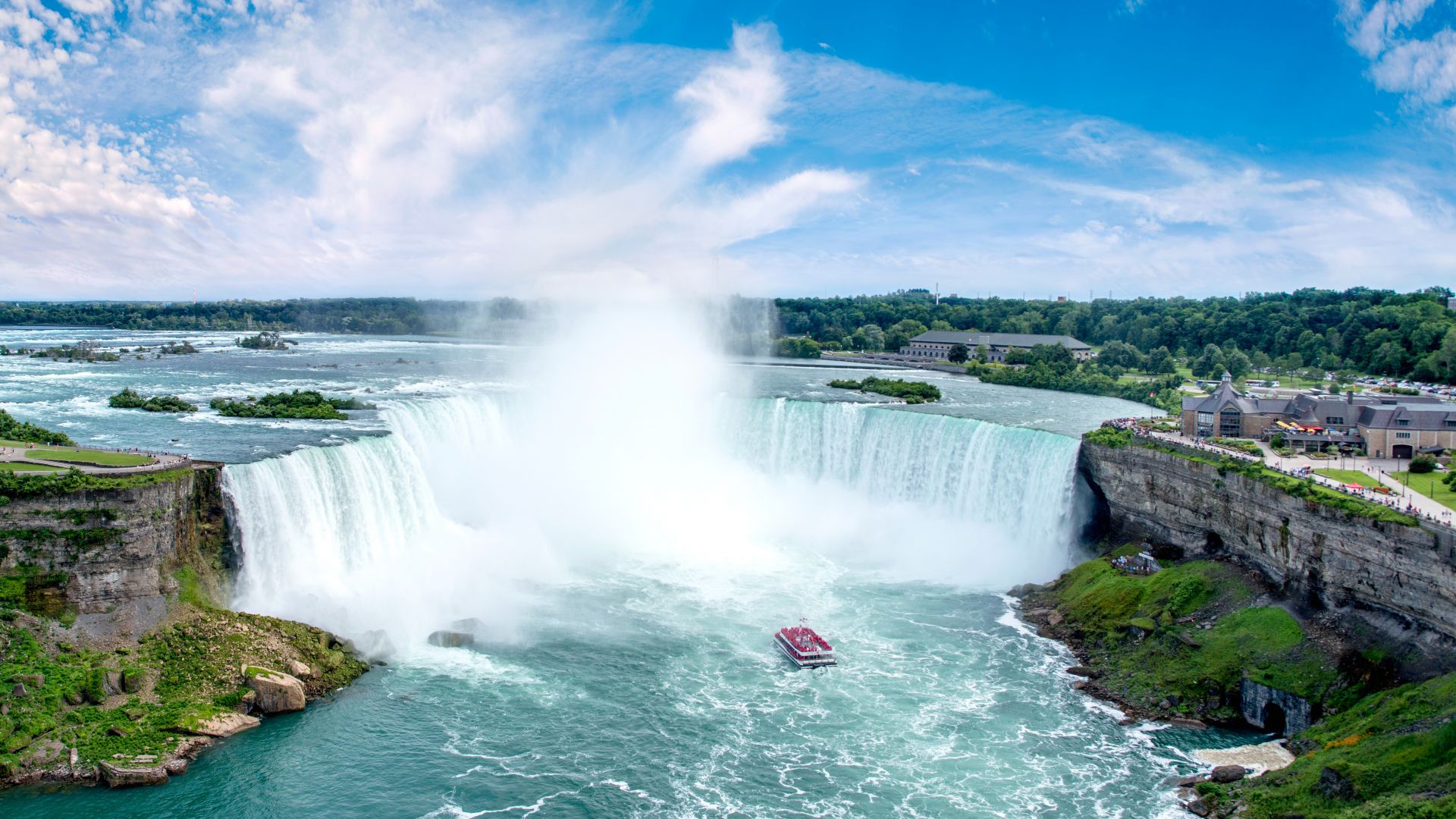 Niagara Falls, waterfall, New York, USA, 6k (horizontal)